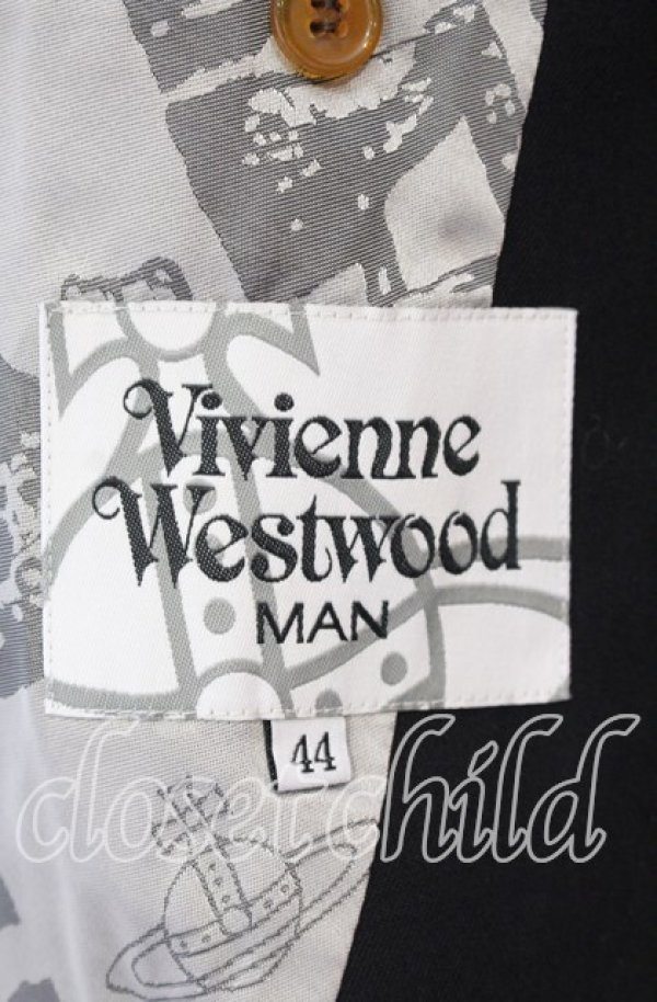 画像5: ヴィヴィアンウエストウッド MAN 中古 / DLジャケット 44 ブラック  O-25-09-21-004-jc-YM-OS (5)