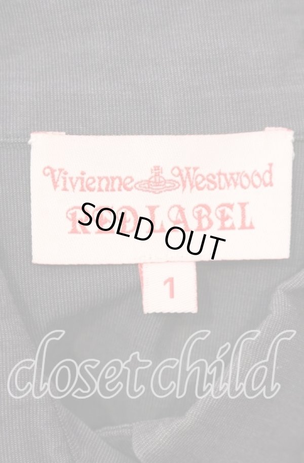 画像7: ヴィヴィアンウエストウッド 中古 / 単色オーブ刺繍丸襟ボタンダウンシャツ 1 チャコールグレー  O-25-09-21-040-bl-YM-OS (7)