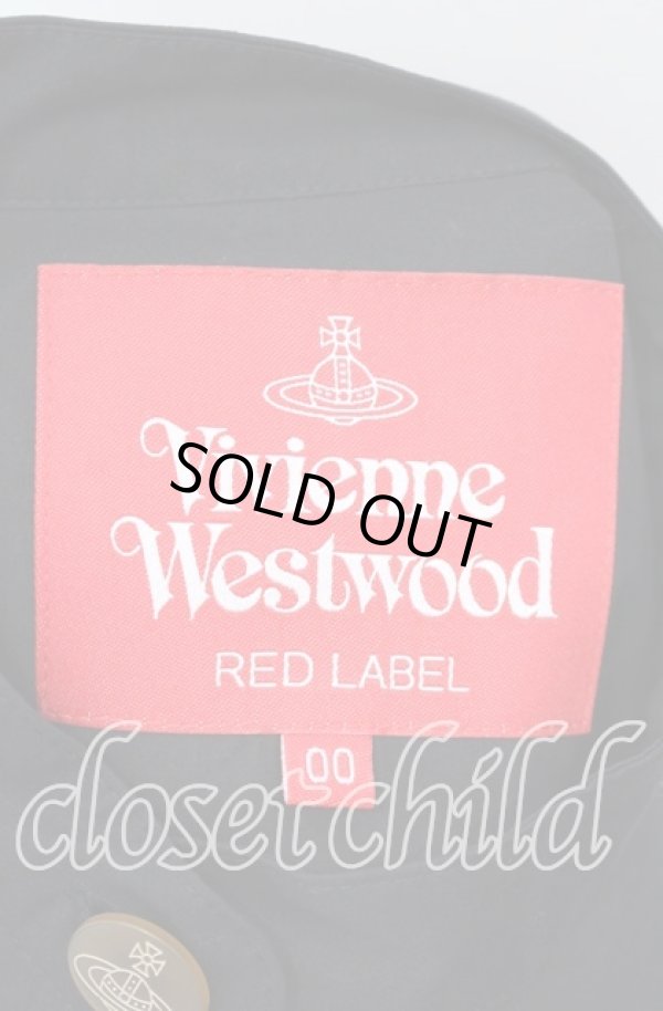 画像5: ヴィヴィアンウエストウッド 中古 / タックデコルテコットンワイドブラウス 00 ブラック  O-25-09-21-041-bl-YM-OS (5)