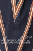 画像3: ヴィヴィアンウエストウッド 中古 / ストライプブロッキングフリルシャツ S ブラウンｘネイビー  O-25-09-21-042-bl-YM-OS (3)