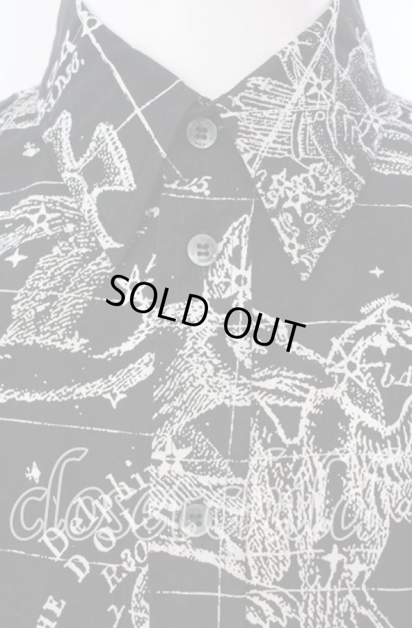 画像2: ヴィヴィアンウエストウッド MAN 中古 / CONSTELLATION クラシックシャツ 46 ブラック  O-25-09-21-005-bl-YM-OS (2)