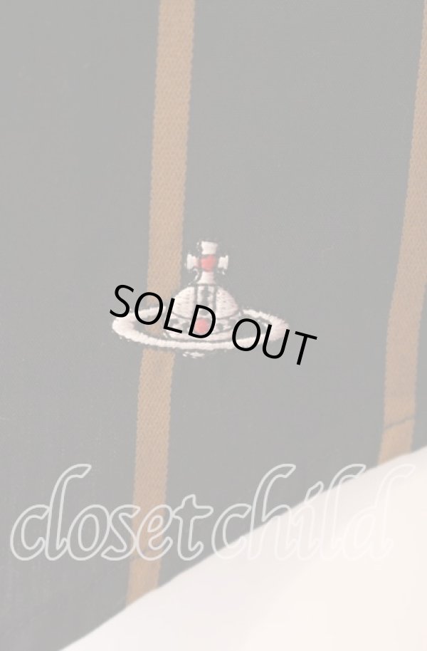 画像3: ヴィヴィアンウエストウッド 中古 / ストライプラブフリルシャツ 01 ブラック  O-25-09-21-043-bl-YM-OS (3)