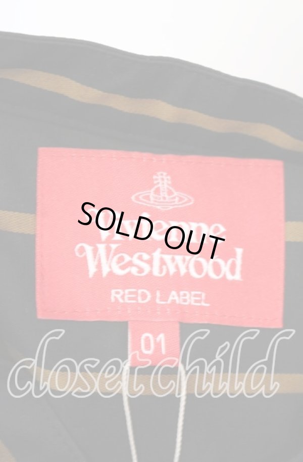 画像6: ヴィヴィアンウエストウッド 中古 / ストライプラブフリルシャツ 01 ブラック  O-25-09-21-043-bl-YM-OS (6)