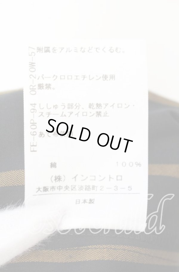 画像7: ヴィヴィアンウエストウッド 中古 / ストライプラブフリルシャツ 01 ブラック  O-25-09-21-043-bl-YM-OS (7)