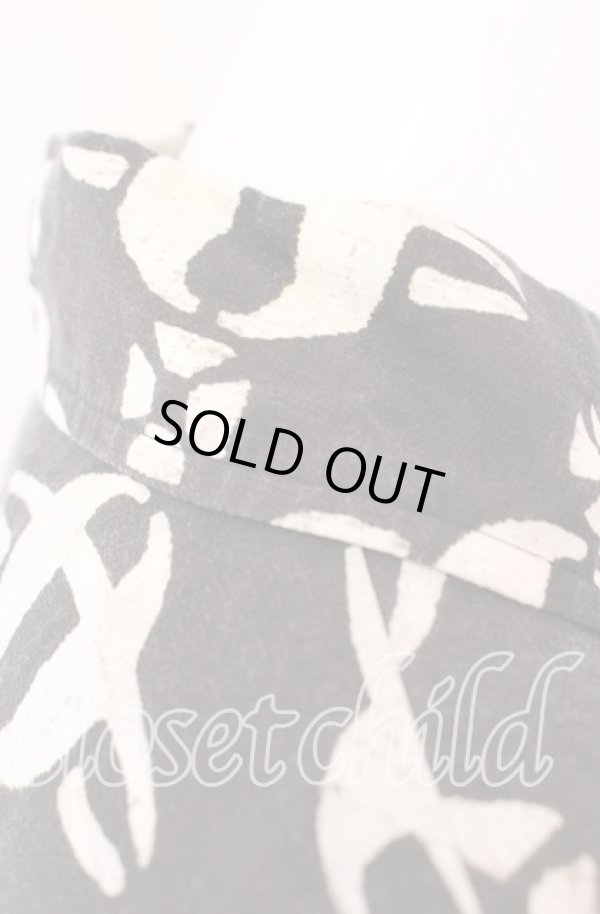 画像3: ヴィヴィアンウエストウッド 中古 / リヨセルブロードMUD ORB PRINTスラッシュショルダーシャツ 00 ブラック  O-25-09-21-044-bl-IG-ZH (3)