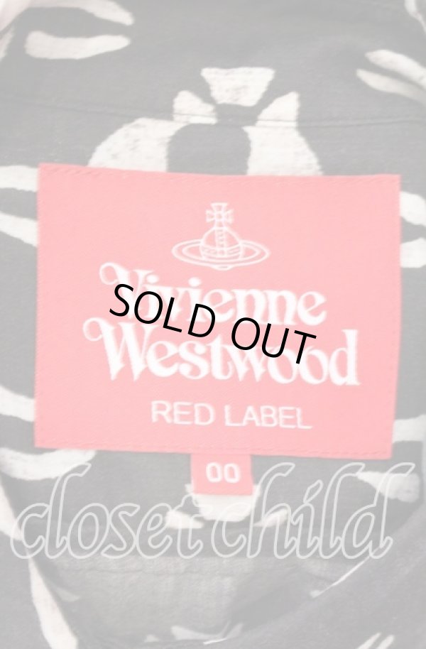 画像6: ヴィヴィアンウエストウッド 中古 / リヨセルブロードMUD ORB PRINTスラッシュショルダーシャツ 00 ブラック  O-25-09-21-044-bl-IG-ZH (6)