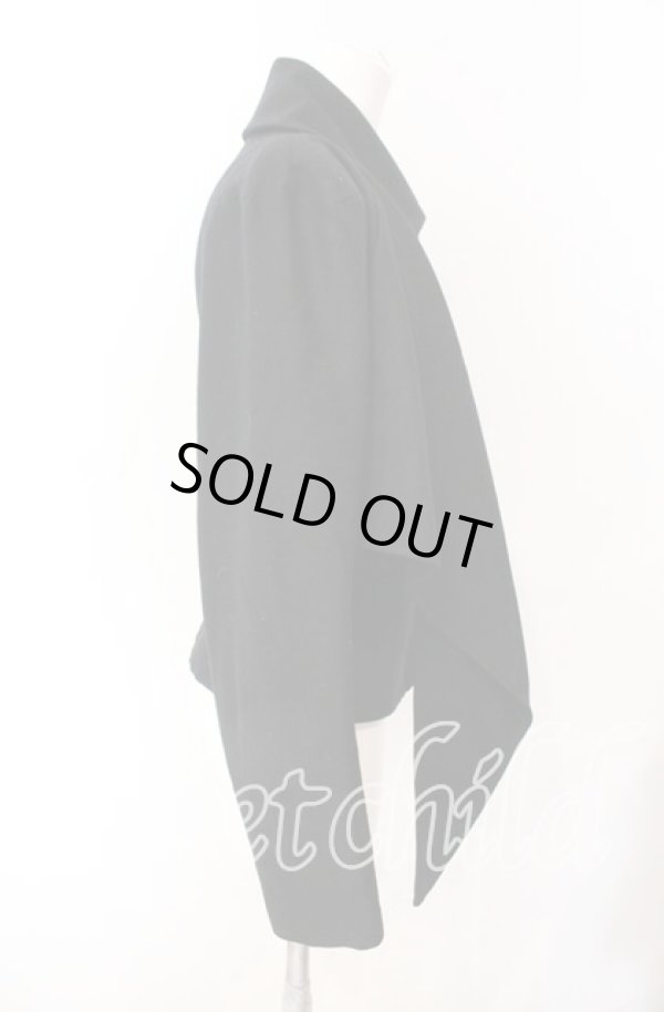 画像4: ヴィヴィアンウエストウッド 中古 / アシメトリカルストールジャケット 38 ブラック  O-25-09-21-048-jc-YM-OS (4)