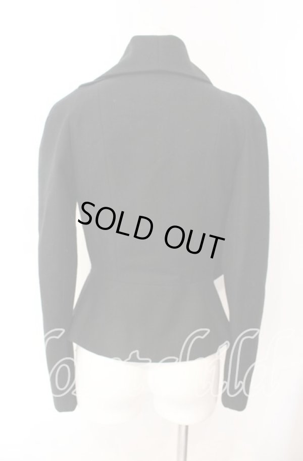 画像5: ヴィヴィアンウエストウッド 中古 / アシメトリカルストールジャケット 38 ブラック  O-25-09-21-048-jc-YM-OS (5)