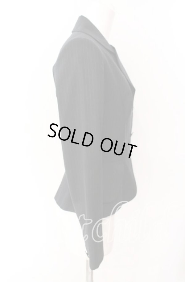 画像3: ヴィヴィアンウエストウッド 中古 / ピンストライプベッティーナジャケット 1 ブラック  O-25-09-21-049-jc-IG-OS (3)