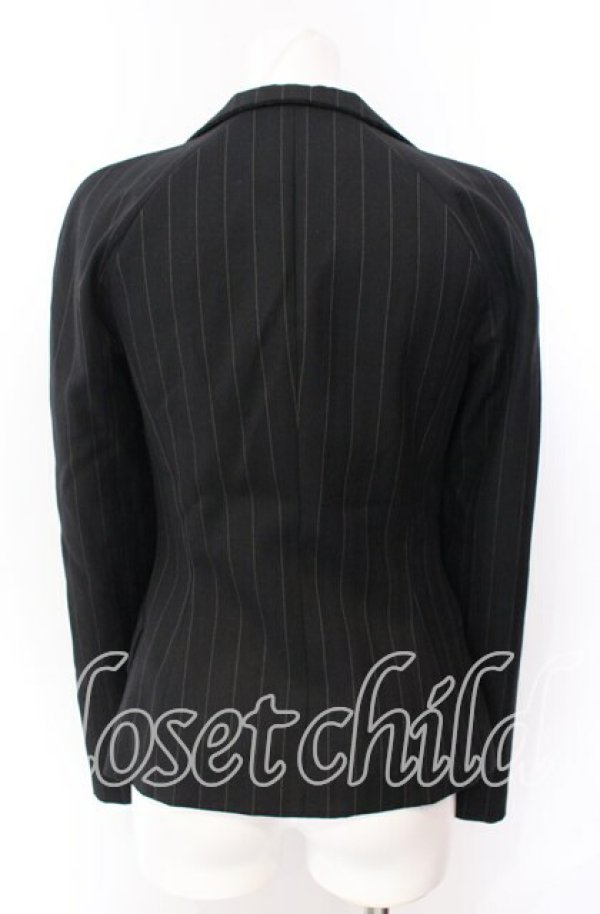 画像4: ヴィヴィアンウエストウッド 中古 / ストライプ3Bジャケット 38 ブラック  O-25-09-21-050-jc-YM-OS (4)