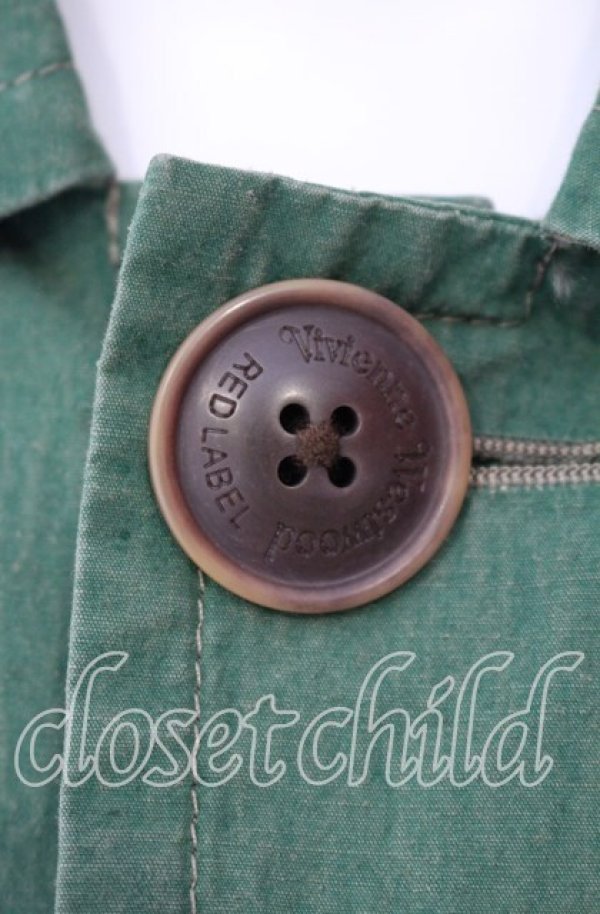 画像2: ヴィヴィアンウエストウッド 中古 / ショートジャケット  グリーン  O-25-09-21-053-jc-IG-OS (2)