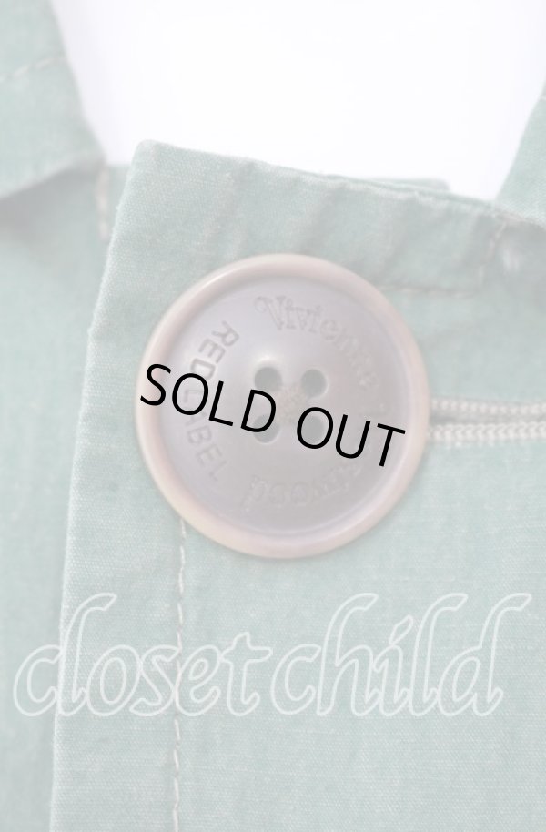 画像2: ヴィヴィアンウエストウッド 中古 / ショートジャケット  グリーン  O-25-09-21-053-jc-IG-OS (2)