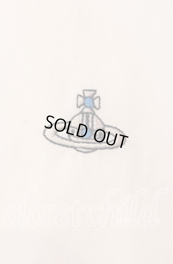 画像3: ヴィヴィアンウエストウッド MAN 中古 / ファイナルコントラストクラシックシャツ 48 ホワイトｘネイビー  O-25-09-21-006-bl-YM-OS (3)