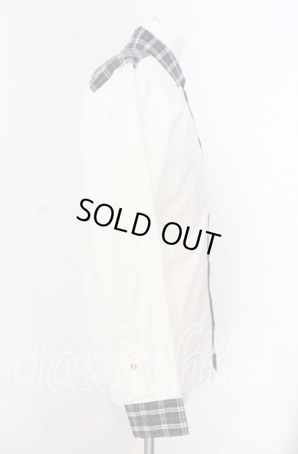 画像4: ヴィヴィアンウエストウッド MAN 中古 / ファイナルコントラストクラシックシャツ 48 ホワイトｘネイビー  O-25-09-21-006-bl-YM-OS (4)