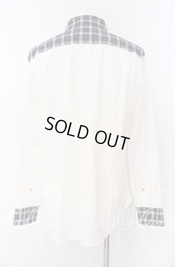 画像5: ヴィヴィアンウエストウッド MAN 中古 / ファイナルコントラストクラシックシャツ 48 ホワイトｘネイビー  O-25-09-21-006-bl-YM-OS (5)