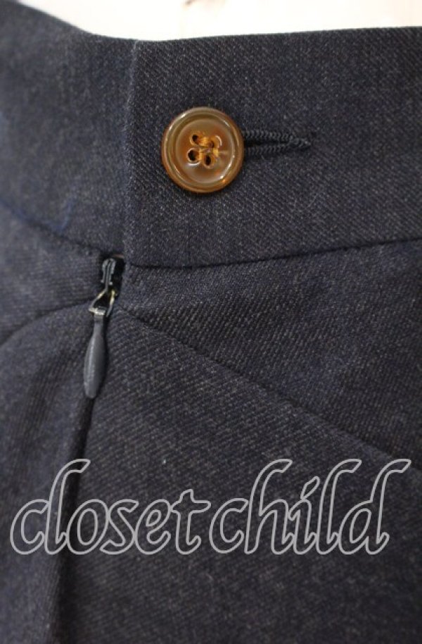 画像2: ヴィヴィアンウエストウッド 中古 / ウールミニスカート 40 ネイビー  O-25-09-21-059-sk-IG-OS (2)