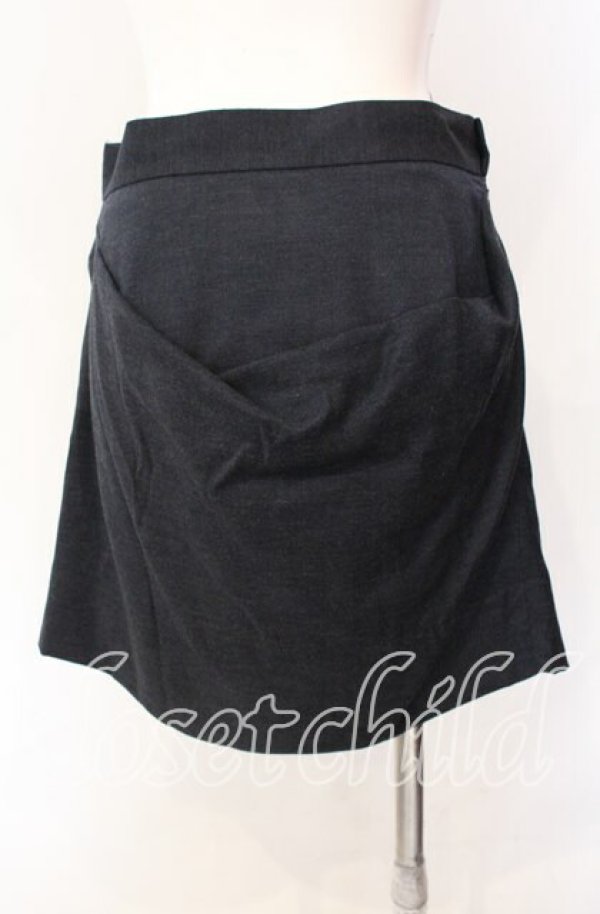 画像4: ヴィヴィアンウエストウッド 中古 / ウールミニスカート 40 ネイビー  O-25-09-21-059-sk-IG-OS (4)