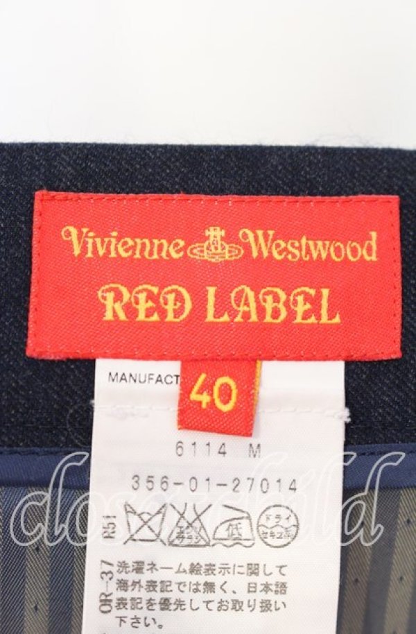 画像5: ヴィヴィアンウエストウッド 中古 / ウールミニスカート 40 ネイビー  O-25-09-21-059-sk-IG-OS (5)