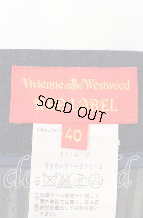 画像5: ヴィヴィアンウエストウッド 中古 / ウールミニスカート 40 ネイビー  O-25-09-21-059-sk-IG-OS (5)