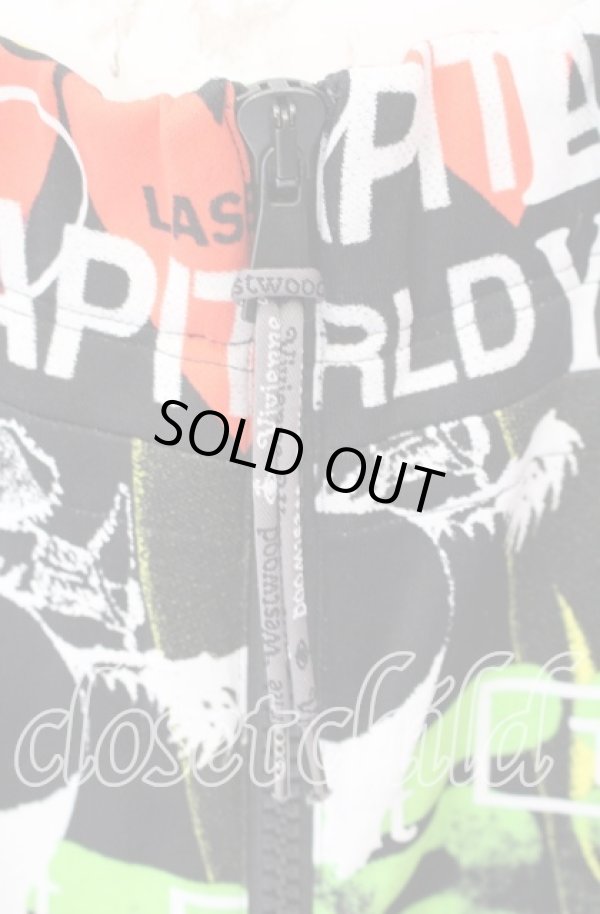 画像2: ヴィヴィアンウエストウッド 中古 / MEANINGLESS Pleat Skirt スカート S ブラック×マルチ  O-25-09-21-060-sk-IG-ZH (2)