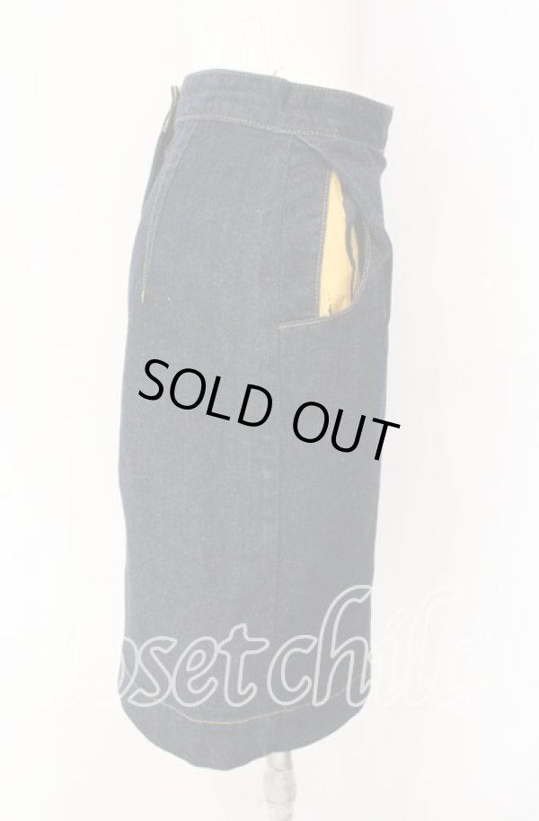 画像2: ANGLOMANIA 中古 / 台形デニムスカート 38 インディゴ  O-25-09-21-062-sk-YM-ZH (2)