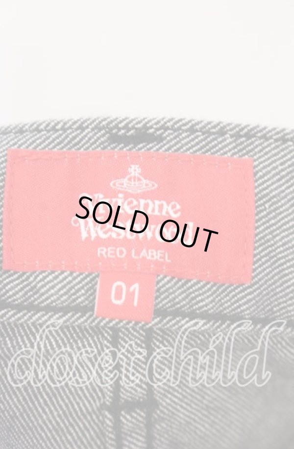 画像6: ヴィヴィアンウエストウッド 中古 / バイカラーデニムパンツ 01 グレー  O-25-09-21-063-pa-IG-OS (6)