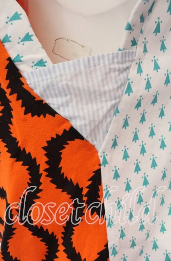 画像3: Worlds End 中古 / スクイグルタンクトップ OS ホワイトｘグリーンｘオレンジ  O-25-09-21-007-to-YM-OS (3)