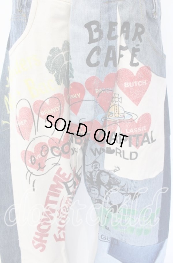 画像2: ヴィヴィアンウエストウッド 中古 / リーバイス 501 アップサイクル コレクション BANANA JEANS ジーンズ 03 ライトインディゴ×アイボリー  O-25-09-21-067-pa-IG-OS (2)