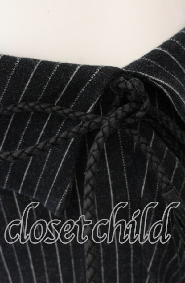 画像2: ヴィヴィアンウエストウッド 中古 / コットンストレッチストライプパンツ S ブラック  O-25-09-21-069-pa-YM-OS (2)