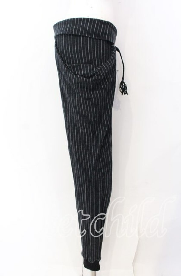 画像3: ヴィヴィアンウエストウッド 中古 / コットンストレッチストライプパンツ S ブラック  O-25-09-21-069-pa-YM-OS (3)