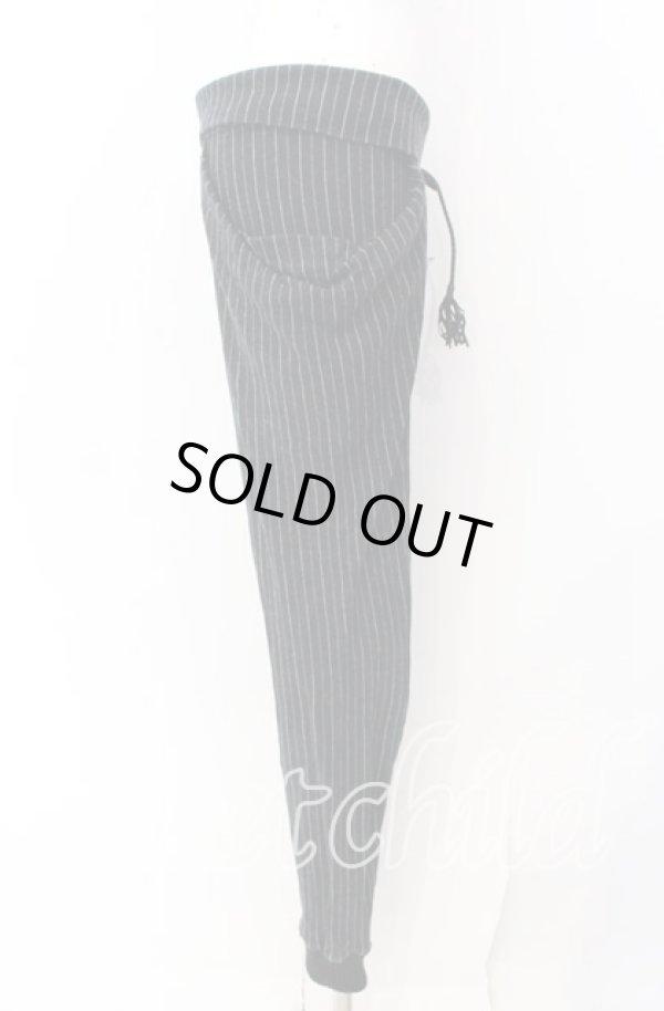 画像3: ヴィヴィアンウエストウッド 中古 / コットンストレッチストライプパンツ S ブラック  O-25-09-21-069-pa-YM-ZH (3)