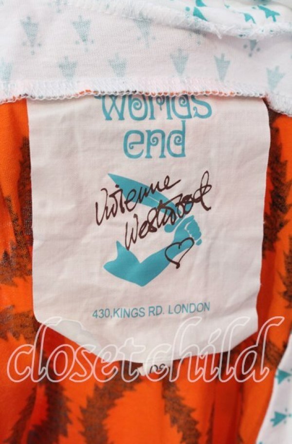 画像5: Worlds End 中古 / スクイグルタンクトップ OS ホワイトｘグリーンｘオレンジ  O-25-09-21-007-to-YM-OS (5)