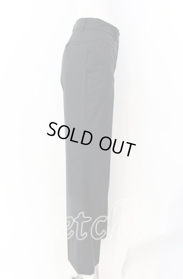 画像3: ヴィヴィアンウエストウッド 中古 / ピンストライプタックパンツ 1 ブラック  O-25-09-21-070-pa-IG-OS (3)