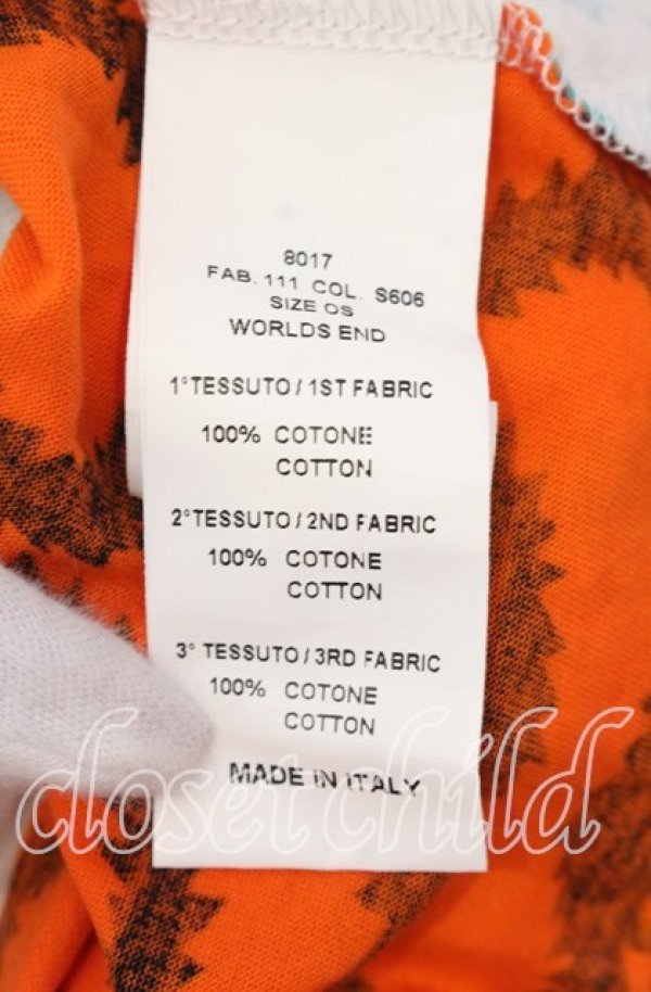 画像6: Worlds End 中古 / スクイグルタンクトップ OS ホワイトｘグリーンｘオレンジ  O-25-09-21-007-to-YM-OS (6)