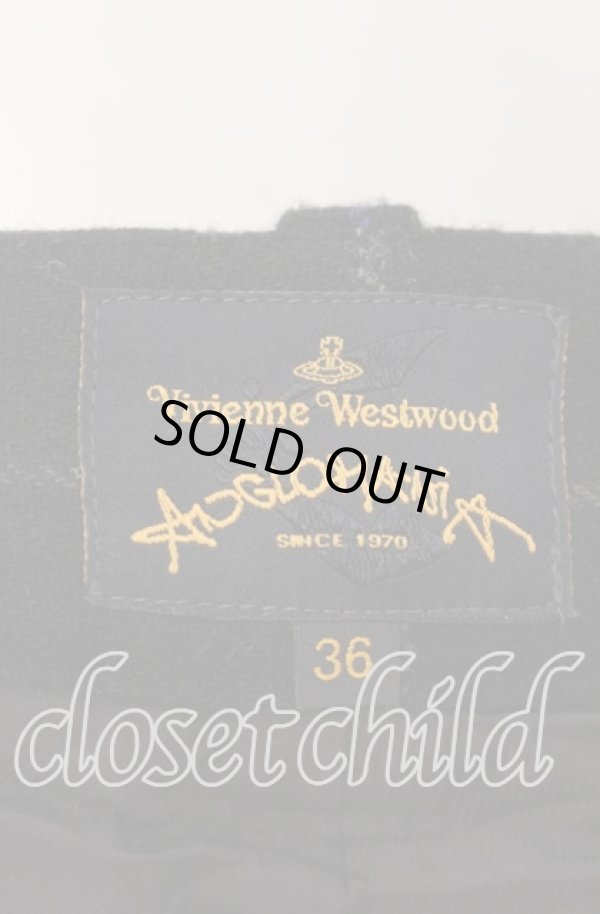 画像5: ANGLOMANIA 中古 / ウールチェックバルーンパンツ 36 ブラックｘブルー  O-25-09-21-071-pa-YM-OS (5)