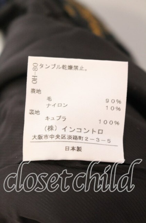 画像6: ANGLOMANIA 中古 / ウールチェックバルーンパンツ 36 ブラックｘブルー  O-25-09-21-071-pa-YM-OS (6)