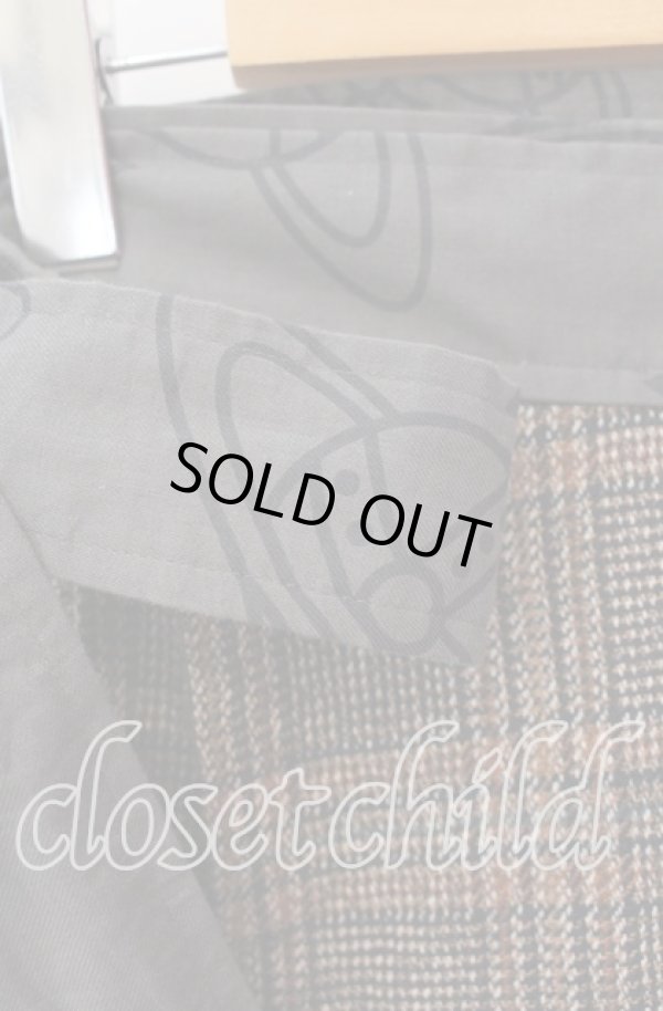 画像3: ヴィヴィアンウエストウッド MAN 中古 / WRAP LAYERED BLEED TROUSER パンツ 44 ブラウン×グレー  O-25-09-21-072-pa-IG-OS (3)