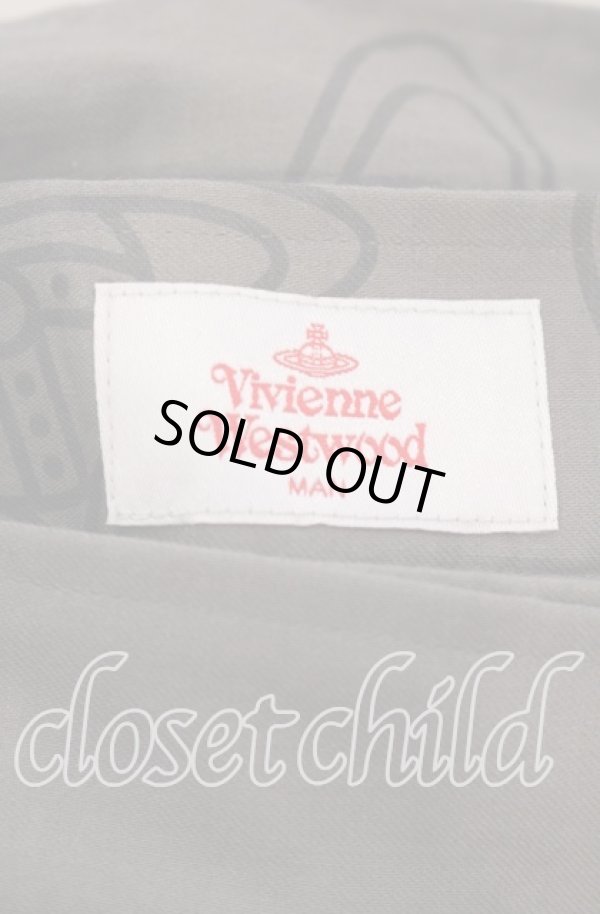 画像5: ヴィヴィアンウエストウッド MAN 中古 / WRAP LAYERED BLEED TROUSER パンツ 44 ブラウン×グレー  O-25-09-21-072-pa-IG-OS (5)