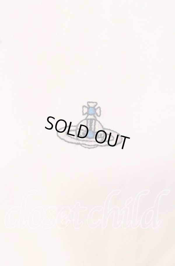 画像2: ヴィヴィアンウエストウッド MAN 中古 / DETAILD CHECK クラシックシャツ 44 ホワイト×ネイビー  O-25-09-21-073-bl-IG-ZH (2)