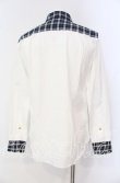 画像4: ヴィヴィアンウエストウッド MAN 中古 / DETAILD CHECK クラシックシャツ 44 ホワイト×ネイビー  O-25-09-21-073-bl-IG-OS (4)
