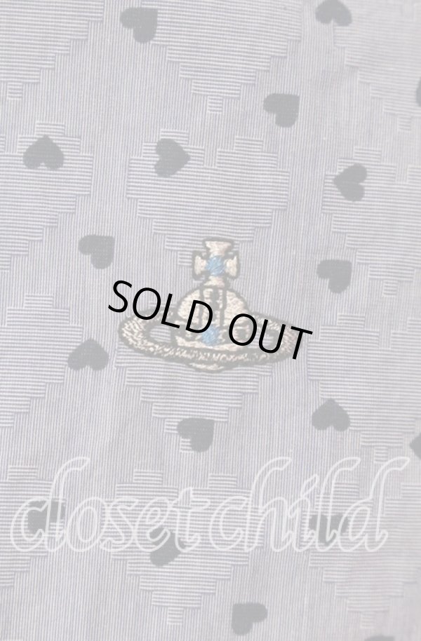 画像2: ヴィヴィアンウエストウッド MAN 中古 / ジャートジャガードクラシックシャツ 44 ブルー  O-25-09-21-074-bl-IG-OS (2)