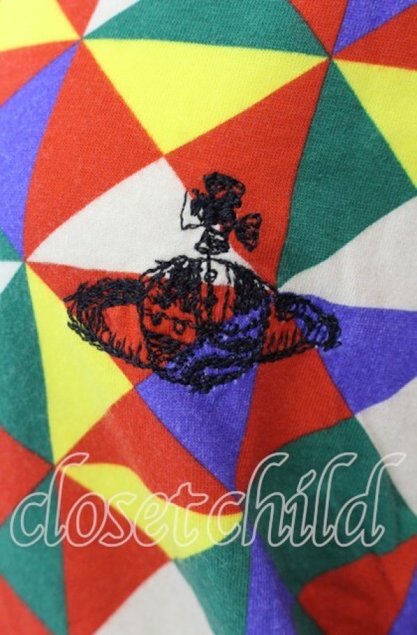 画像2: ANGLOMANIA 中古 / 総柄カットソー S マルチカラー  O-25-09-21-008-to-IG-OS (2)