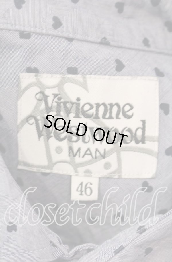 画像5: ヴィヴィアンウエストウッド MAN 中古 / ジャートジャガードクラシックシャツ 44 ブルー  O-25-09-21-074-bl-IG-OS (5)