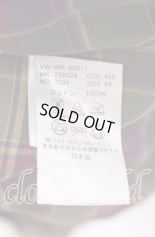 画像6: ヴィヴィアンウエストウッド MAN 中古 / チェックオジークラークシャツ 44 パープル×グリーン  O-25-09-21-075-bl-IG-OS (6)