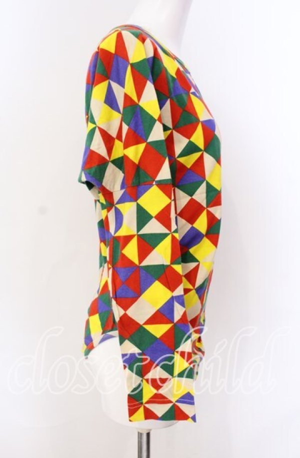 画像3: ANGLOMANIA 中古 / 総柄カットソー S マルチカラー  O-25-09-21-008-to-IG-OS (3)