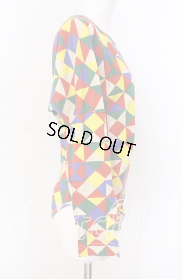 画像3: ANGLOMANIA 中古 / 総柄カットソー S マルチカラー  O-25-09-21-008-to-IG-OS (3)