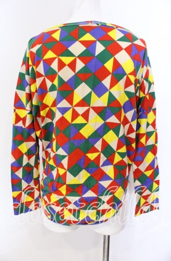 画像4: ANGLOMANIA 中古 / 総柄カットソー S マルチカラー  O-25-09-21-008-to-IG-OS (4)