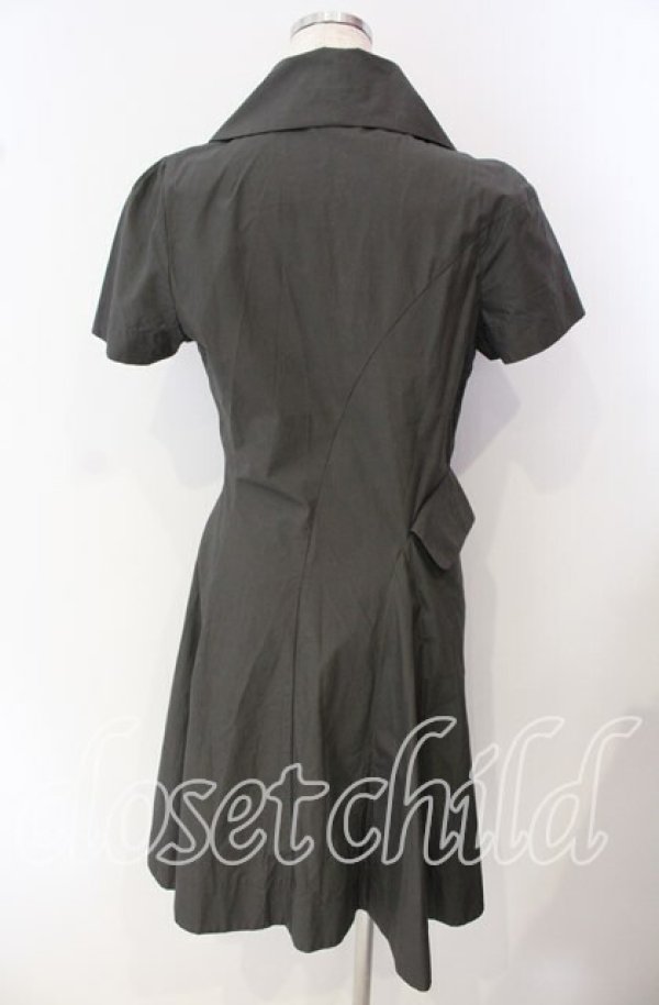 画像4: ヴィヴィアンウエストウッド 中古 / フロントZIP半袖ワンピース 2 グレー  O-25-09-21-079-op-IG-OS (4)