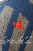画像2: ヴィヴィアンウエストウッド 中古 / CHOICE 単色オーブ刺繍ニット 2 グレー×ブルー  O-25-09-21-080-to-IG-OS (2)