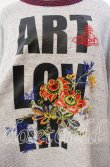 画像2: ヴィヴィアンウエストウッド 中古 / EMBROIDERY BIG スウェット 00 グレー  O-25-09-21-081-to-YM-OS (2)